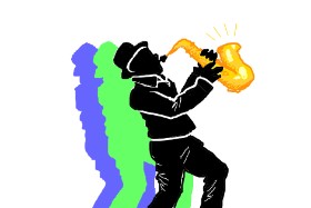smackerel の サックス の絵