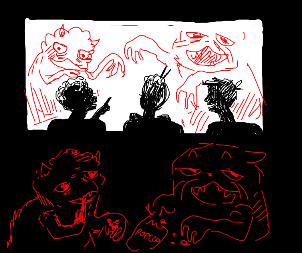 Drawing of Cinema by Radman