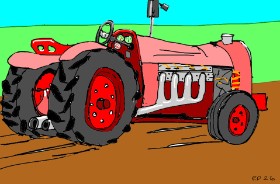 Kees の トラクター の絵