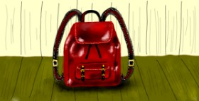 Drawing of Backpack by Eclat de Lune