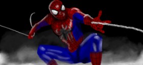 Temüjin の スパイダーマン の絵