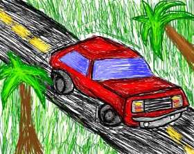 🌹Rosas6🌹 の 車 の絵