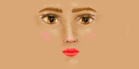 Drawing of Face by Helena