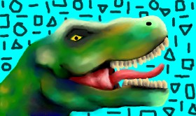 T-rex dinosaur - autor: Sirak Fish
