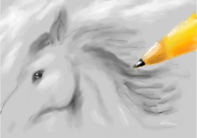 🌈SunShine🐴🌻 の 鉛筆 の絵