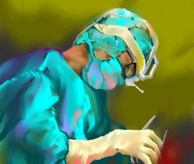 Drawing of Doctor by Moon