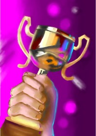 ⋆su⋆vinci彡 の トロフィー の絵