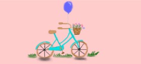 robee の 自転車 の絵