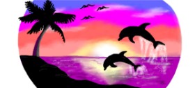 Debidolittle の イルカ の絵