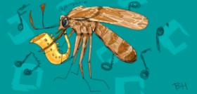 Рисунок на тему «Комар» — автор: chipichipi chapachapa