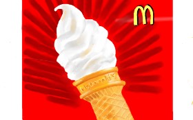 Drawing of Ice cream by GJP