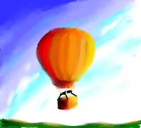 Jeral の 熱気球 の絵