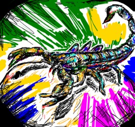 Skorpion-Zeichnung von purzedo