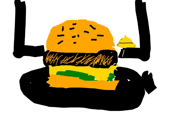 Drawing of Burger by Maddie