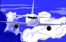 SAM AKA MARGARET 🙄 の 飛行機 の絵