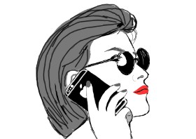 Vicki の 電話 の絵