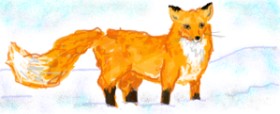 Flummoxed の キツネ の絵