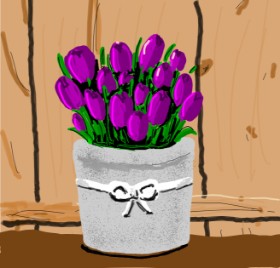 Joze の チューリップ の絵