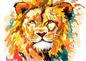 Sunya の ライオン の絵