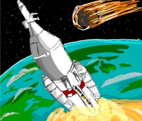 Рисунок на тему «Ракета» — автор: Acorn