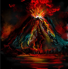 KayXXXlee の 火山 の絵