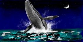 Eclat de Lune の クジラ の絵