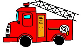 Mekiki の 消防車 の絵