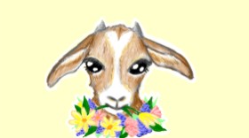 Just_shin の ヤギ の絵