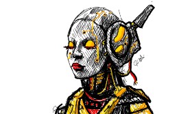 PoppinKiwi  の ロボット の絵