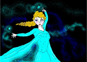 Salma の エルサ（ディズニー） の絵