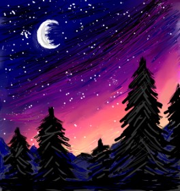 Рисунок на тему «Гора» — автор: KayXXXlee