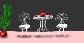 Drawing of Table by Eclat de Lune