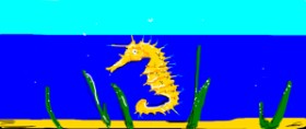 han の タツノオトシゴ の絵
