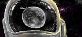 Drawing of Moon by archete_art