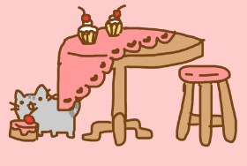 Soy otaku の テーブル の絵