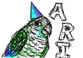 Drawing of Parrot by Warren