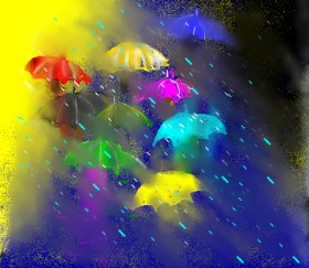 Drawing of Umbrella by Dexl