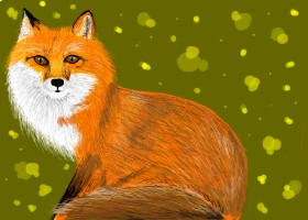 🌱...Mirdu...💚 の キツネ の絵