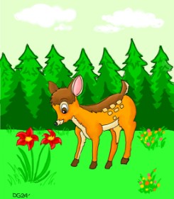 GreyhoundMama の バンビ の絵
