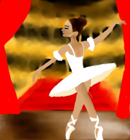 MEL の バレリーナ の絵