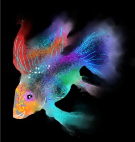 Eclat de Lune の 魚 の絵