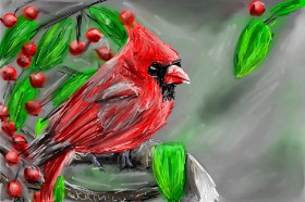 Mia の 鳥 の絵