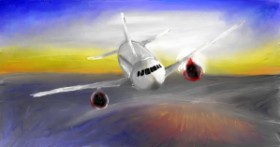 Mia の 飛行機 の絵