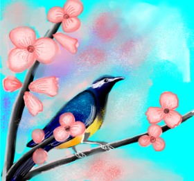 Alex Berrhto の 鳥 の絵