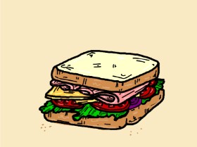 Drawing of Sandwich by Millie 🌸
