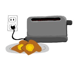 uwu の トースター の絵