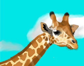 Drawing of Giraffe by IThinkWereDoomed
