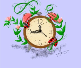 Drawing of Alarm clock by Juliette