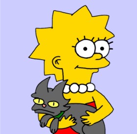 Drawing of Lisa Simpson by Ja