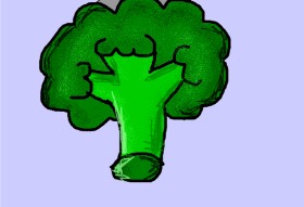 P の ブロッコリー の絵